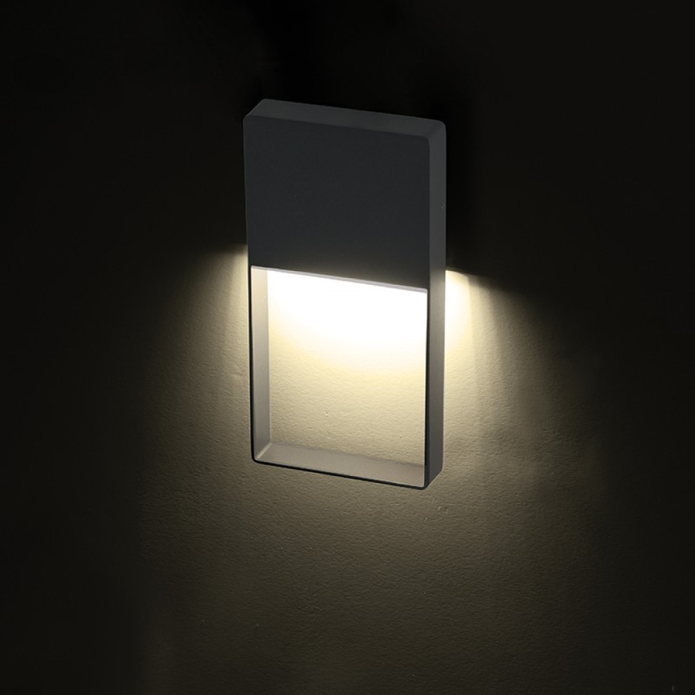 LED SMD WALL LUMINAIRE 4W 240LM 120° 230V AC 3.000K DARK GREY CRI80 IP54 30.000HRS