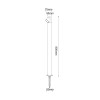 LED COB POST LUMINAIRE &amp; SPIKE 5W 240LM 50° 230V AC 3.000K DARK GREY CRI80 IP65 30.000HRS