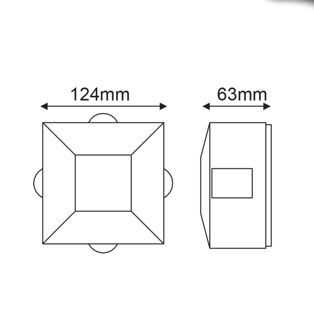 LED HP WALL LUMINAIRE 5W 170LM 15° 230V AC 3.000K DARK GREY CRI80 IP54 30.000HRS