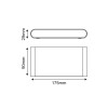 LED SMD WALL LUMINAIRE 11W 570LM 60° 230V AC 3.000K MATT WHITE CRI80 IP54 30.000HRS
