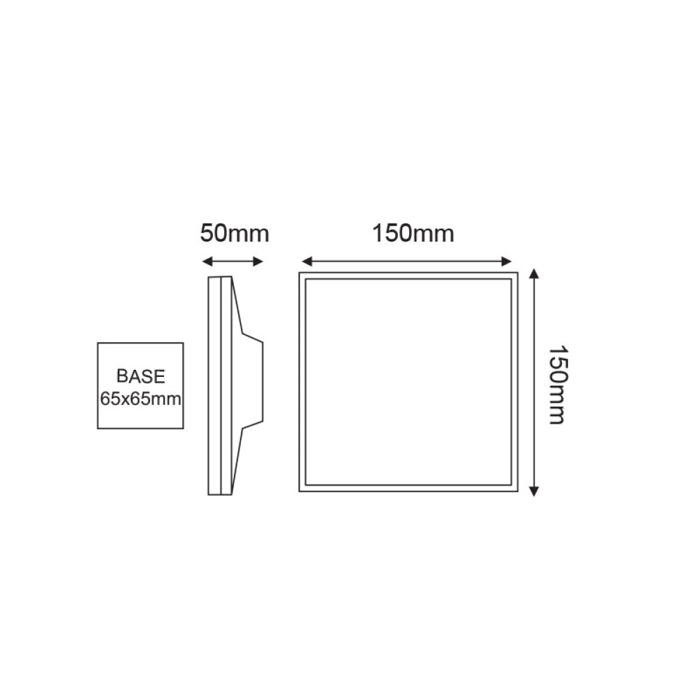 LED SMD WALL LUMINAIRE 8W 450LM 110° 230V AC 3.000K DARK GREY CRI80 IP54 30.000HRS