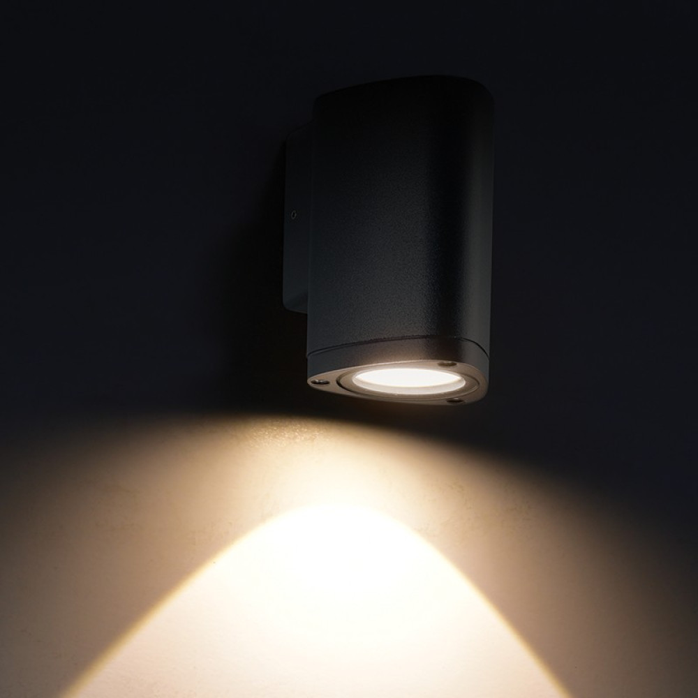 LED HP WALL LUMINAIRE 3W 150LM 50° 230V AC 3.000K DARK GREY CRI80 IP54 30.000HRS