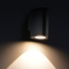 LED HP WALL LUMINAIRE 3W 150LM 50° 230V AC 3.000K DARK GREY CRI80 IP54 30.000HRS