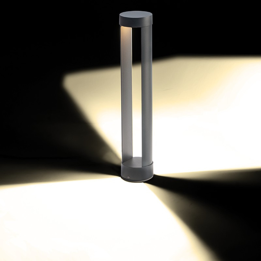 LED COB POST LUMINAIRE 9W 200LM 79° 230V AC 3.000K DARK GREY CRI80 IP54 30.000HRS