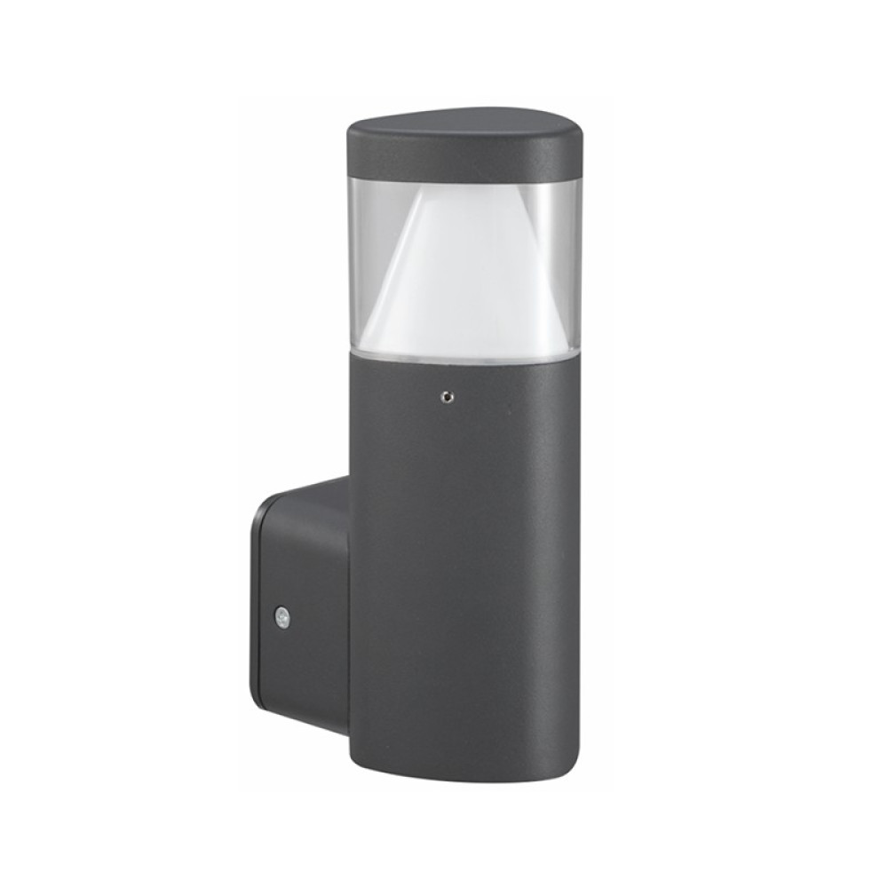 LED SMD WALL LUMINAIRE 7W 410LM 340° 230V AC 3.000K DARK GREY CRI80 IP54 30.000HRS