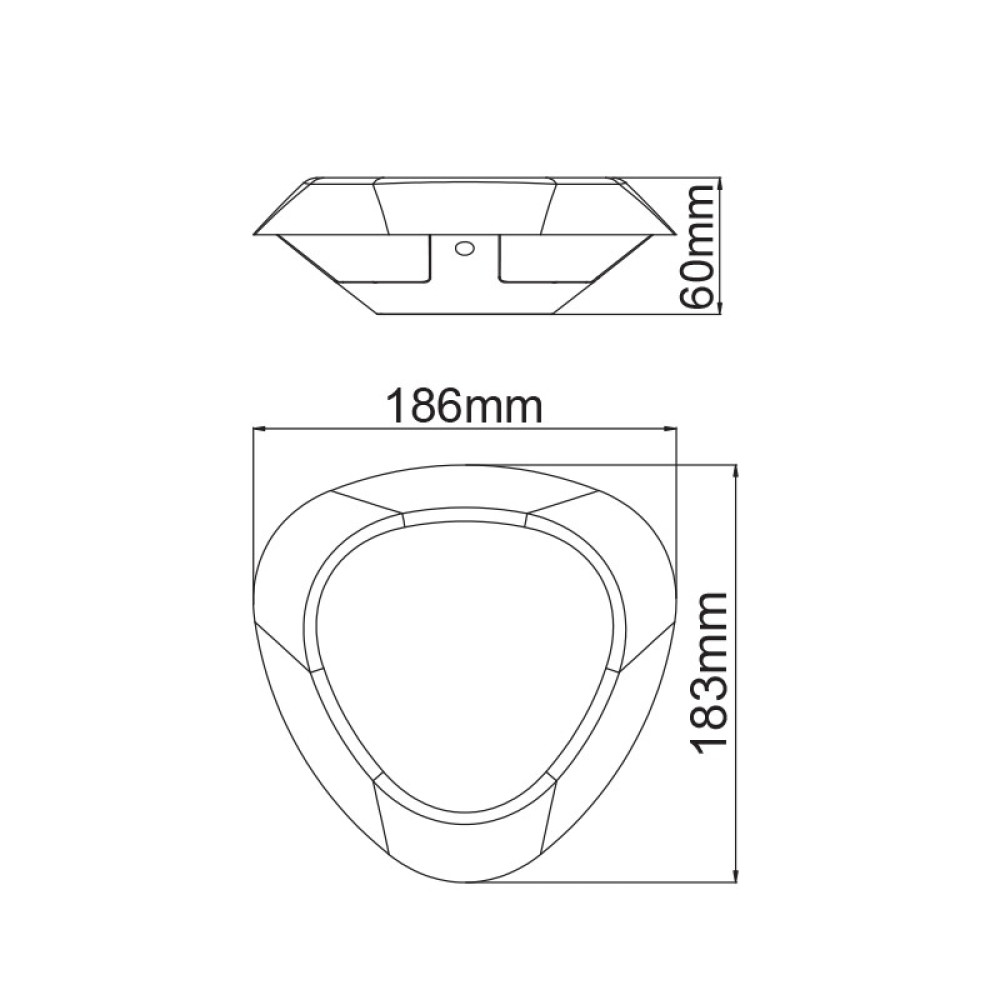 LED SMD WALL LUMINAIRE 7W 520LM 330° 230V AC 3.000K DARK GREY CRI80 IP54 30.000HRS