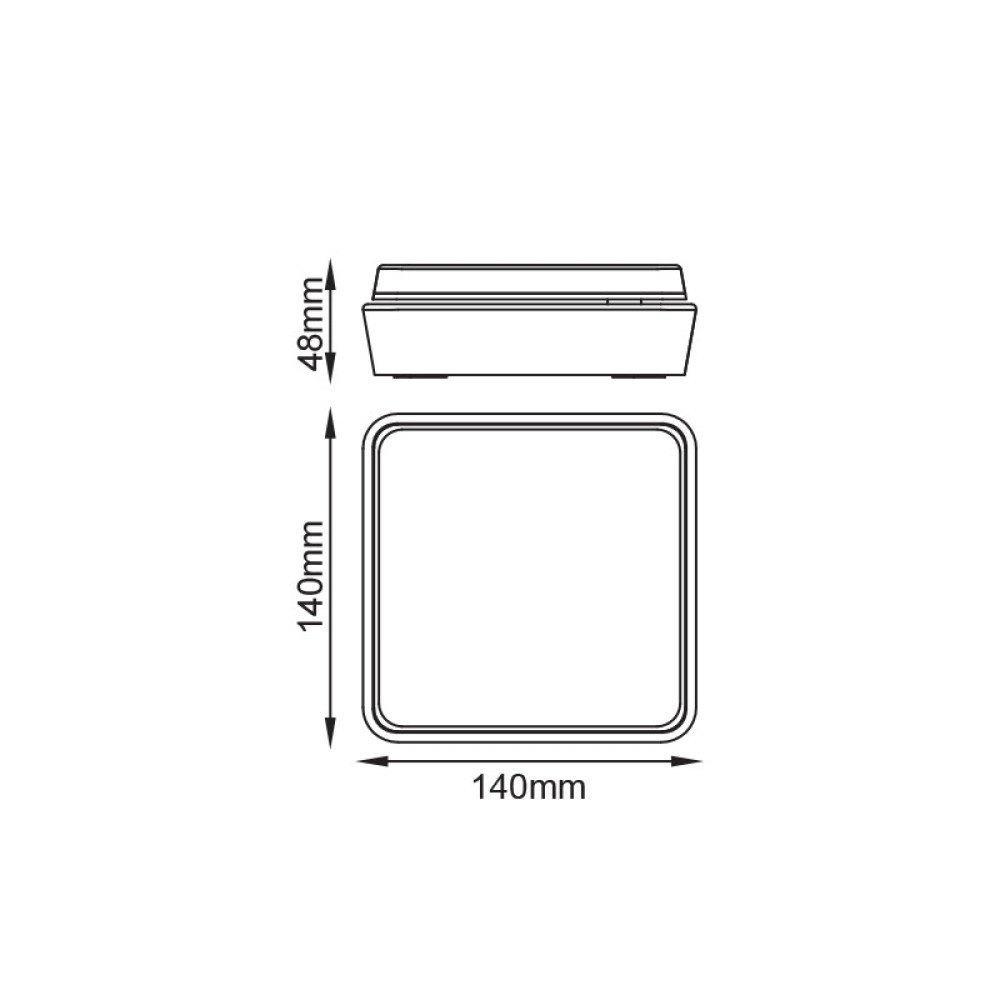 LED SMD WALL LUMINAIRE 12W 650LM 110° 230V AC 3.000K DARK GREY CRI80 IP54 30.000HRS