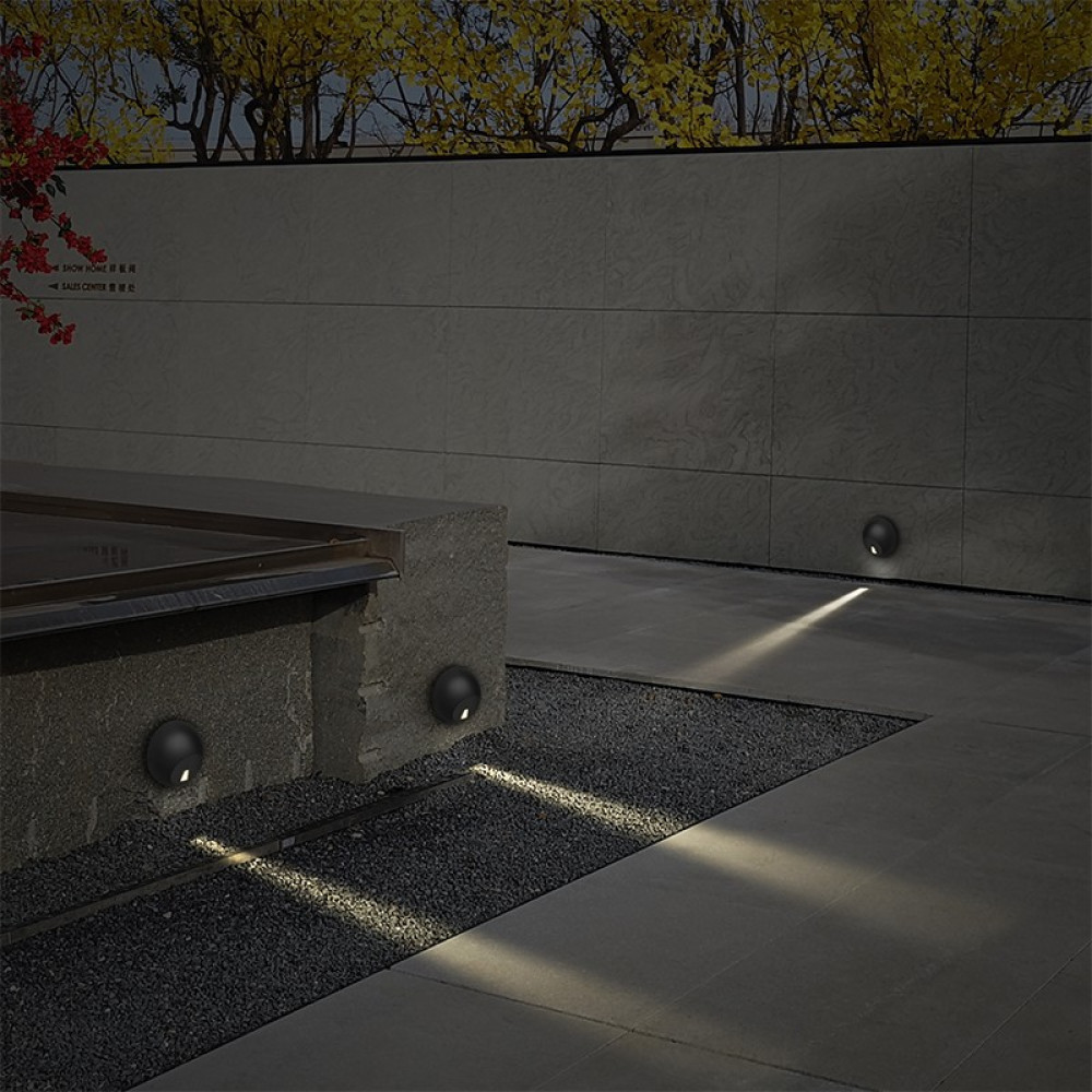 LED SMD WALL LUMINAIRE 4W 30LM 18° 230V AC 3.000K DARK GREY CRI80 IP65 30.000HRS