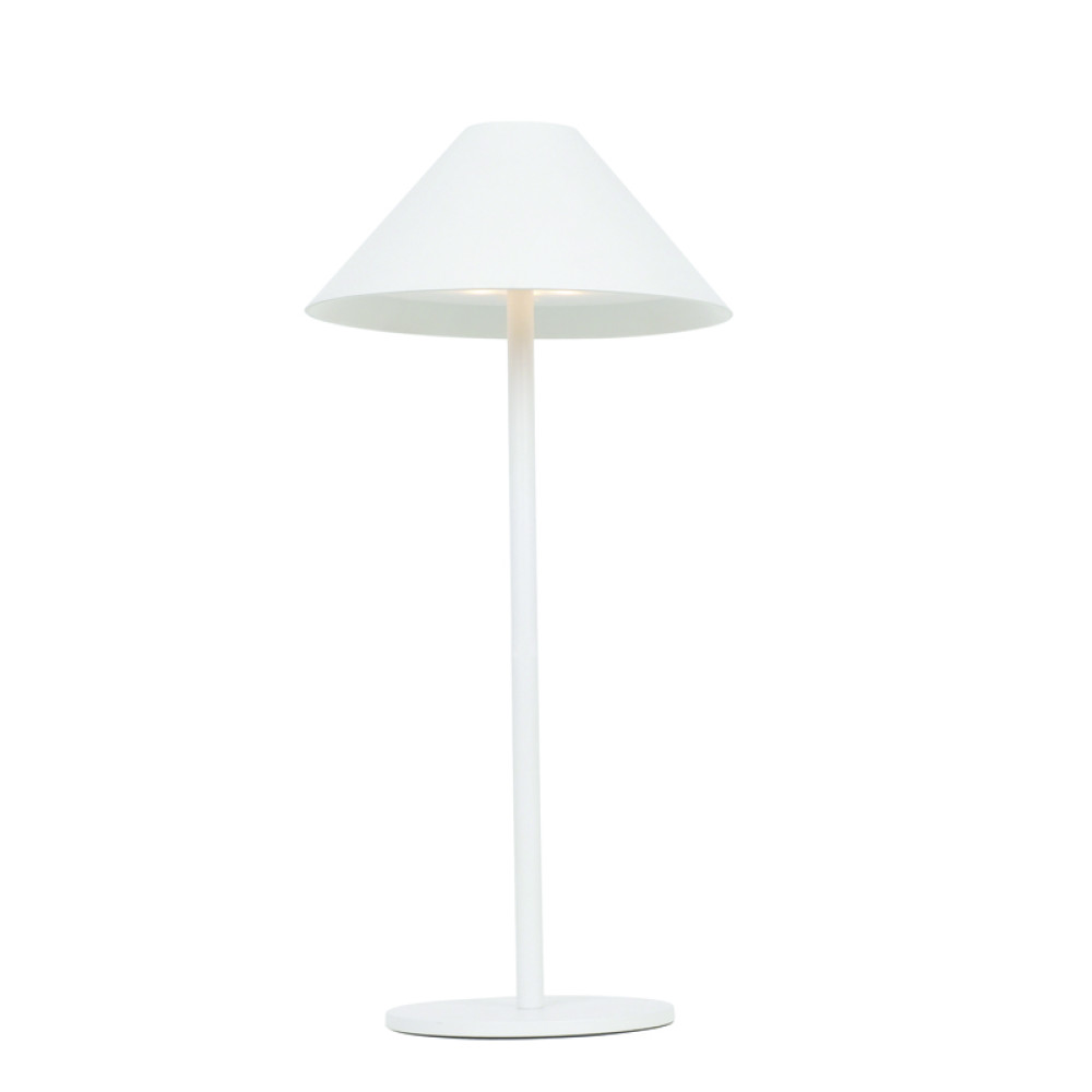 LED SMD TABLE BATTERY LUMINAIRE 3W 140LM  3.000K MATT WHITE 270°  CRI80 IP54