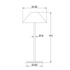 LED SMD TABLE BATTERY LUMINAIRE 3W 140LM  3.000K MATT WHITE 270°  CRI80 IP54