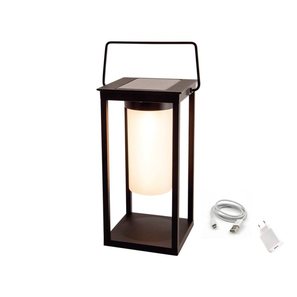 LED SMD TABLE SOLAR BATTERY LUMINAIRE 3W 150LM 180° 3.000K DARK GREY CRI80 IP54
