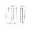 LED SMD WALL LUMINAIRE 11W 370LM 140° 230V AC 3.000K DARK GREY CRI80 IP65 30.000HRS