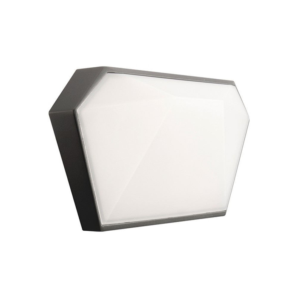 LED SMD WALL LUMINAIRE 10W 400LM 120° 230V AC 3.000K DARK GREY CRI80 IP65 30.000HRS