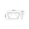 LED SMD WALL LUMINAIRE 10W 400LM 120° 230V AC 3.000K DARK GREY CRI80 IP65 30.000HRS