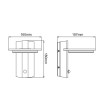 LED SMD WALL SENSOR LUMINAIRE 7W 440LM 145° 230V AC 3.000K DARK GREY CRI80 IP54 30.000HRS