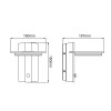 LED SMD WALL LUMINAIRE 13W 780LM 145° 230V AC 3.000K DARK GREY CRI80 IP65 30.000HRS
