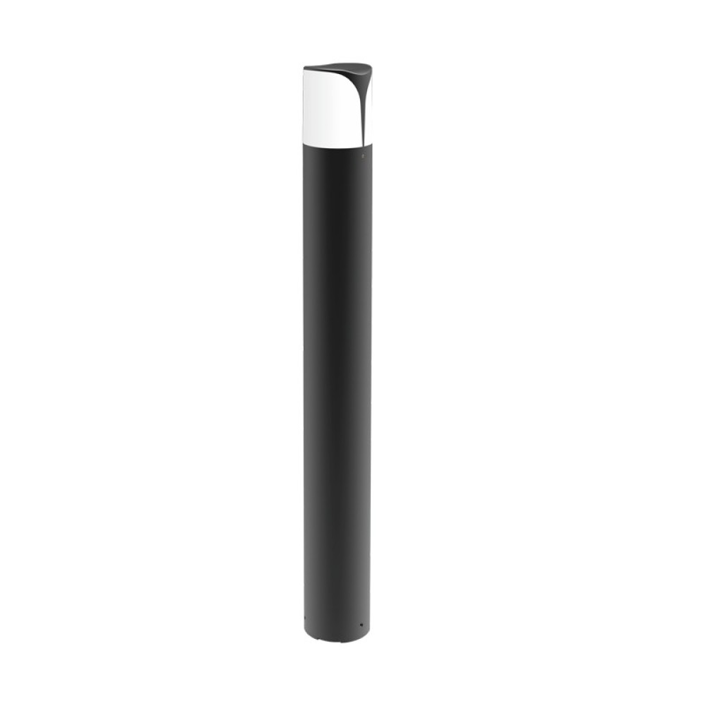 PHOIBE - ΦΩΤΙΣΤΙΚΟ ΚΟΛΩΝΑΚΙ ΚΗΠΟΥ ΑΡΧΙΤΕΚΤΟΝΙΚΟΥ ΦΩΤΙΣΜΟΥ  &amp; ΣΠΟΤ ΣΟΥΡΟ ΓΚΡΙ ΑΛΟΥΜΙΝΙΟ ΣΥΜΒΑΤΙΚΟ 1xΕ27 &amp; LED 10W IP54 Φ90x800mm