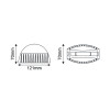 LED WINDOW VITRINE LUMINAIRE 9W 1050lm 110°x3° 230V AC 3000K MATT BLACK CRI80 IP65 40.000hrs