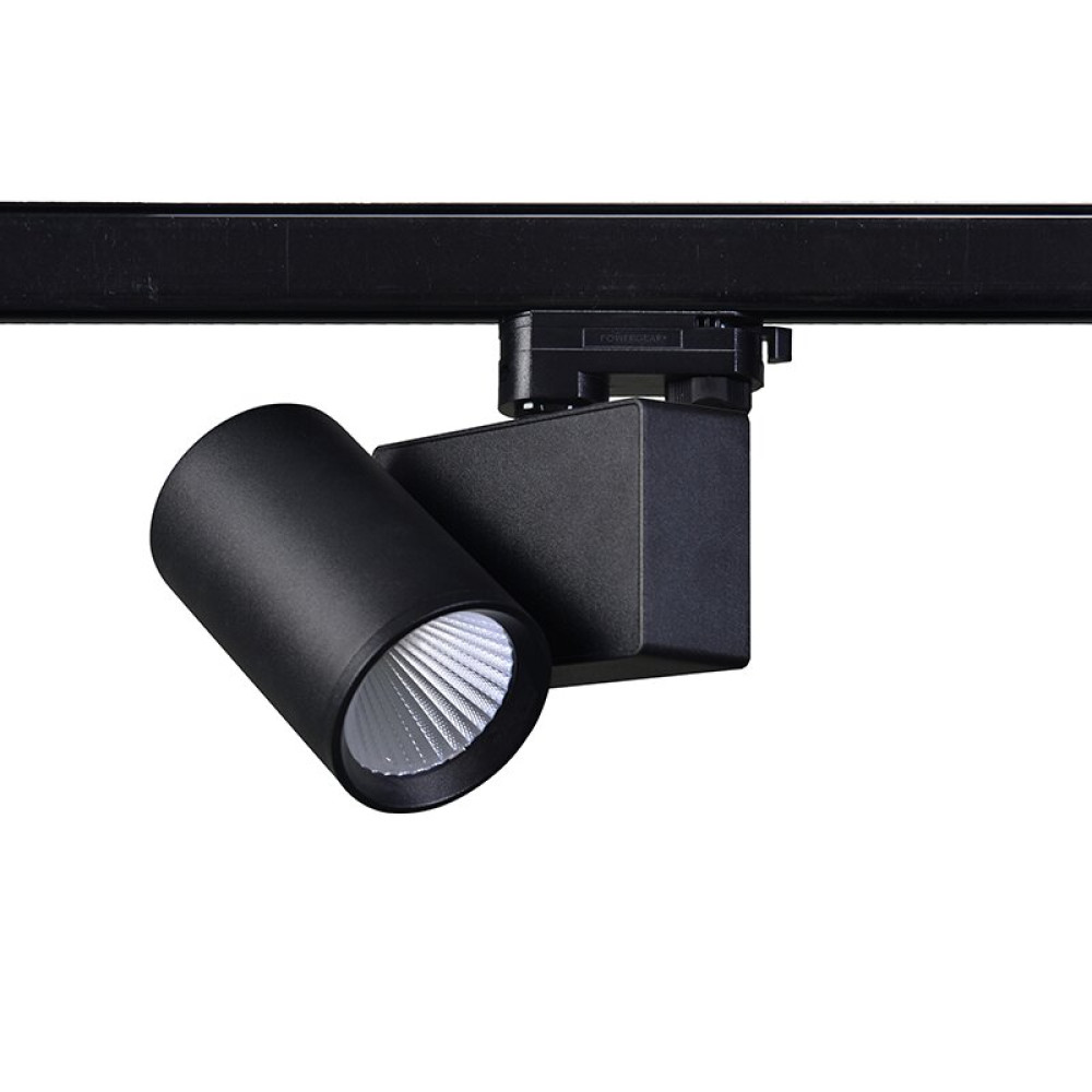 LED ΦΩΤΙΣΤΙΚΟ ΡΑΓΑΣ 230V AC 20W 3000K 3-PHASE 34° 2000LM Ra80 ΜΑΥΡΟ