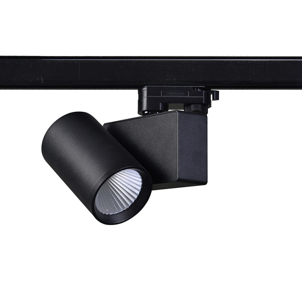 LED ΦΩΤΙΣΤΙΚΟ ΡΑΓΑΣ 230V AC 20W 4000K 1-PHASE 34° 2100LM Ra80 ΜΑΥΡΟ