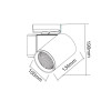 LED ΦΩΤΙΣΤΙΚΟ ΡΑΓΑΣ 230V AC 40W 4000K 1-PHASE 34° 4200LM Ra90 ΛΕΥΚΟ