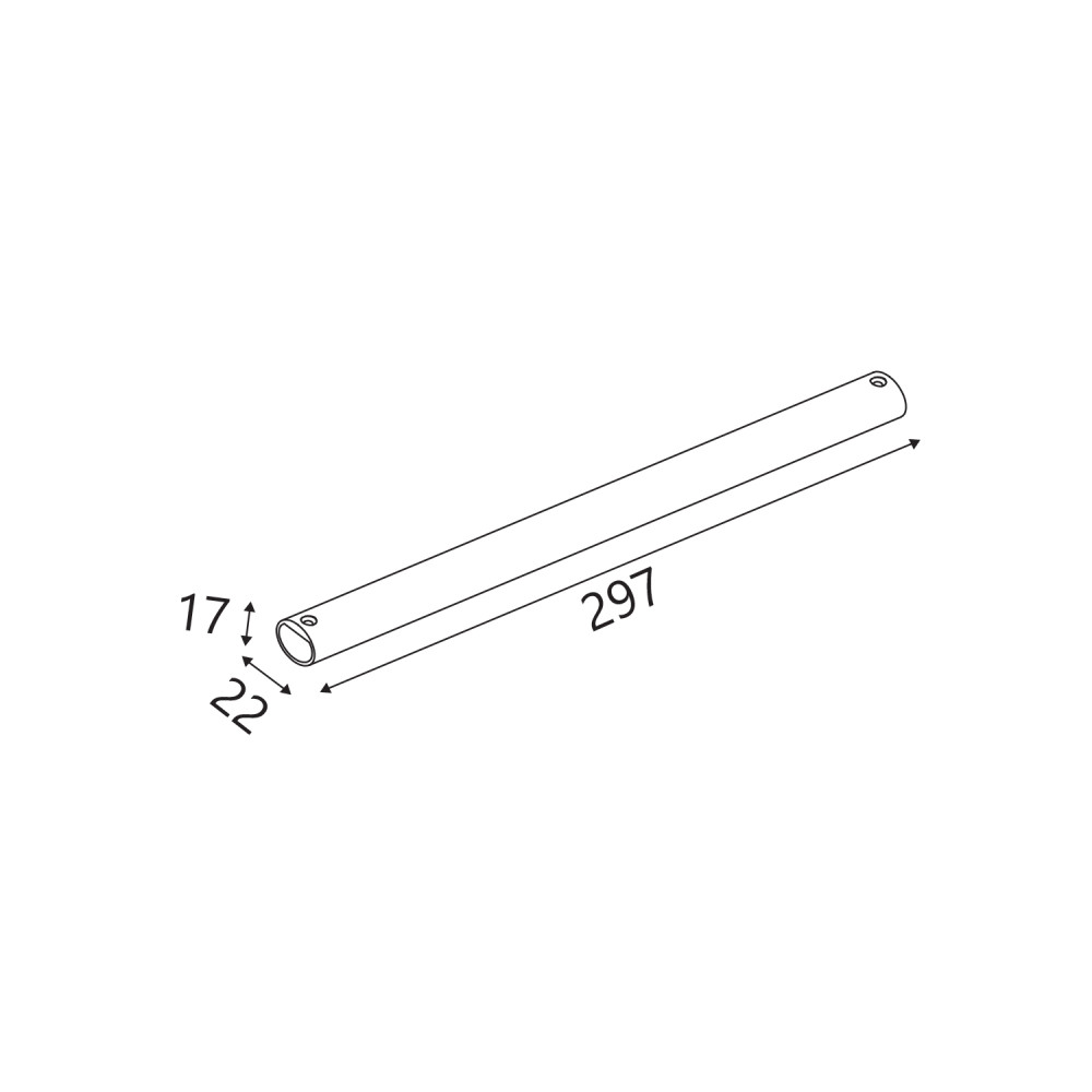 ΒΡΑΧΙOΝΑΣ MATRIX ΑΜΜΩΔΕΣ ΜΑΥΡΟ ΑΛΟΥΜΙΝΙΟΥ  22x17x297mm 
IP20