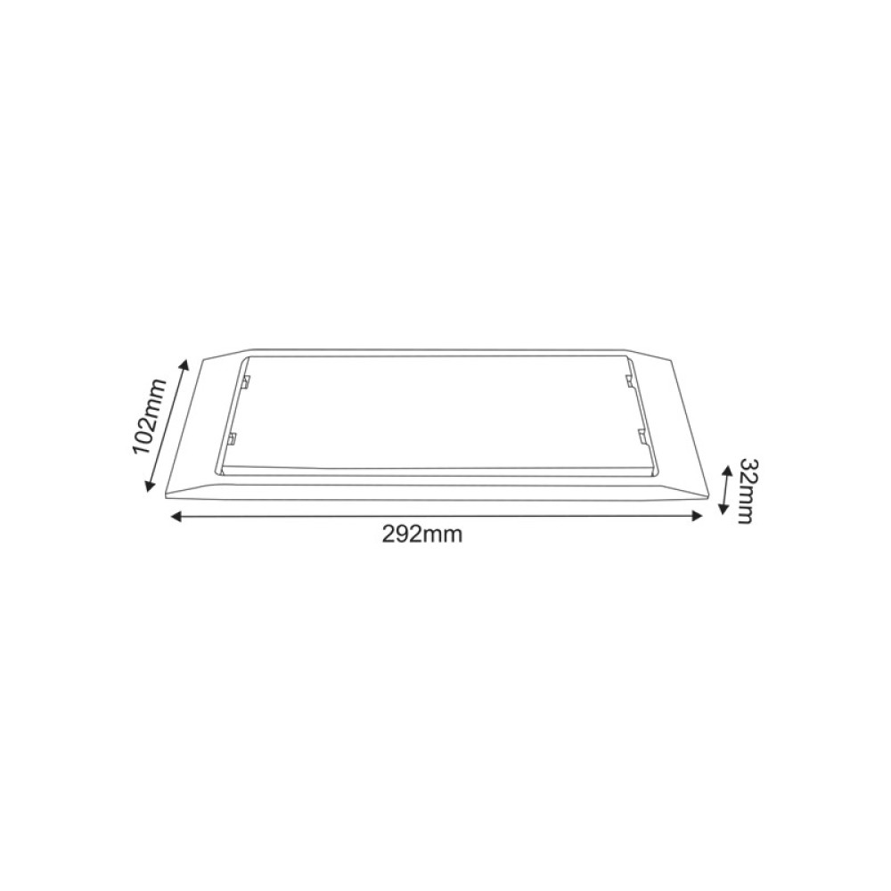 LED SMD ΦΩΤΙΣΤΙΚΟ ΑΣΦΑΛΕΙΑΣ 230V AC 4W 4000K 300LM IP65 3HRS