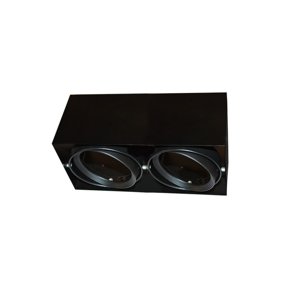ΣΠΟΤ ΟΡΟΦΗΣ AR111 ΔΙΠΛΟ ΜΑΥΡΟ 150x300x120