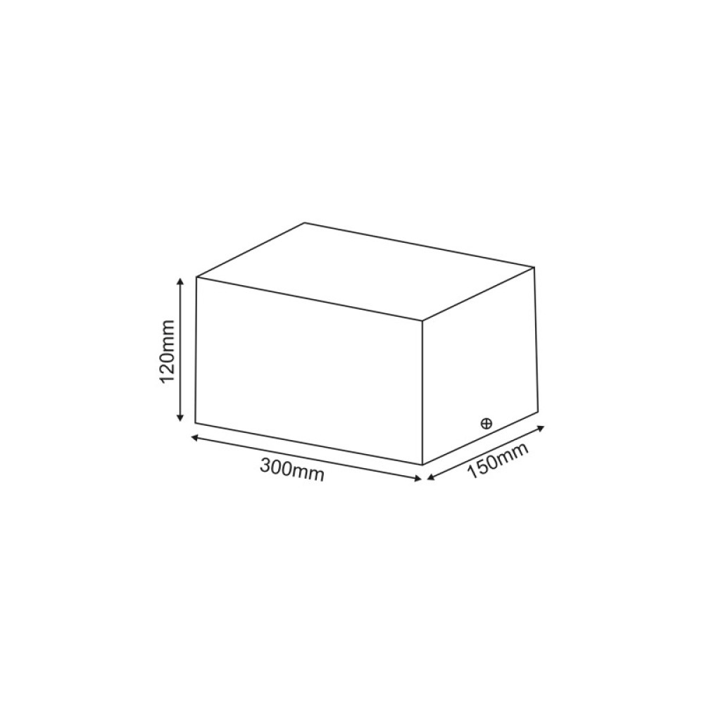 ΣΠΟΤ ΟΡΟΦΗΣ AR111 ΔΙΠΛΟ ΛΕΥΚΟ 150x300x120