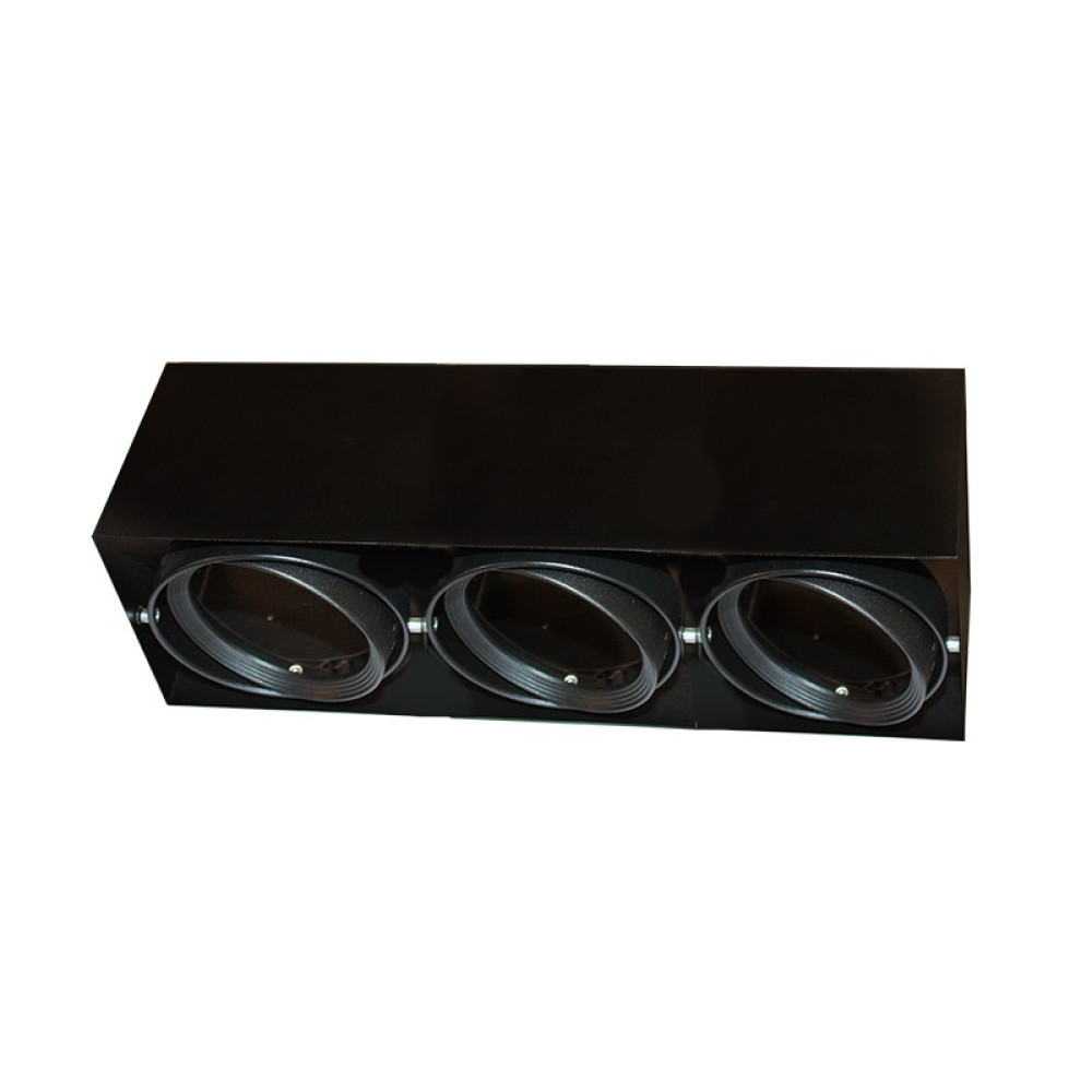 ΣΠΟΤ ΟΡΟΦΗΣ AR111 ΤΡΙΠΛΟ ΜΑΥΡΟ 150x450x120