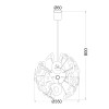NETTO ΚΡΕΜΑΣΤΟ ΠΑΙΔΙΚΟ ΓΡΑmmΑΤΑ 3X40W E14 Φ350mm