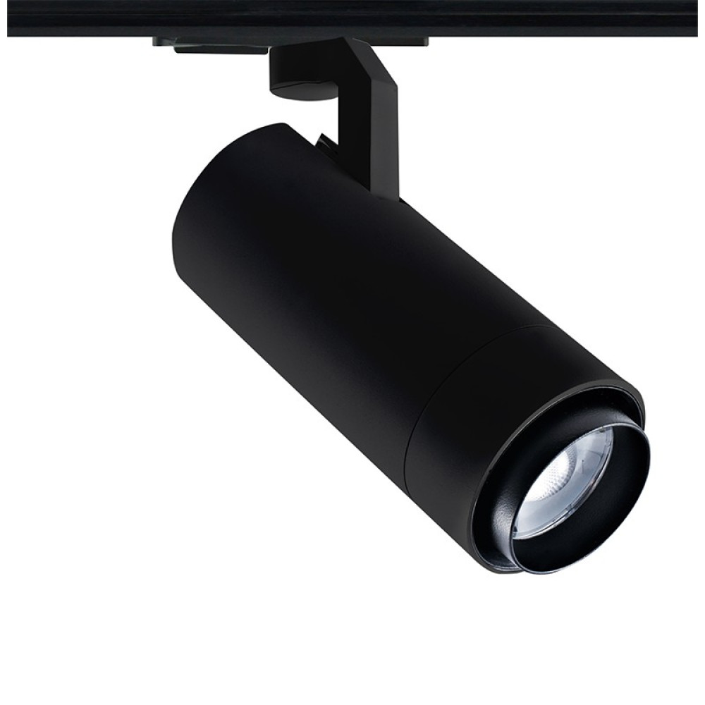 LED ΦΩΤΙΣΤΙΚΟ ΡΑΓΑΣ 230V AC 25W 4000K 1-PHASE 25-60° 3000LM MAX Ra80 5YRS ΑΜΜΩΔΕΣ ΜΑΥΡΟ