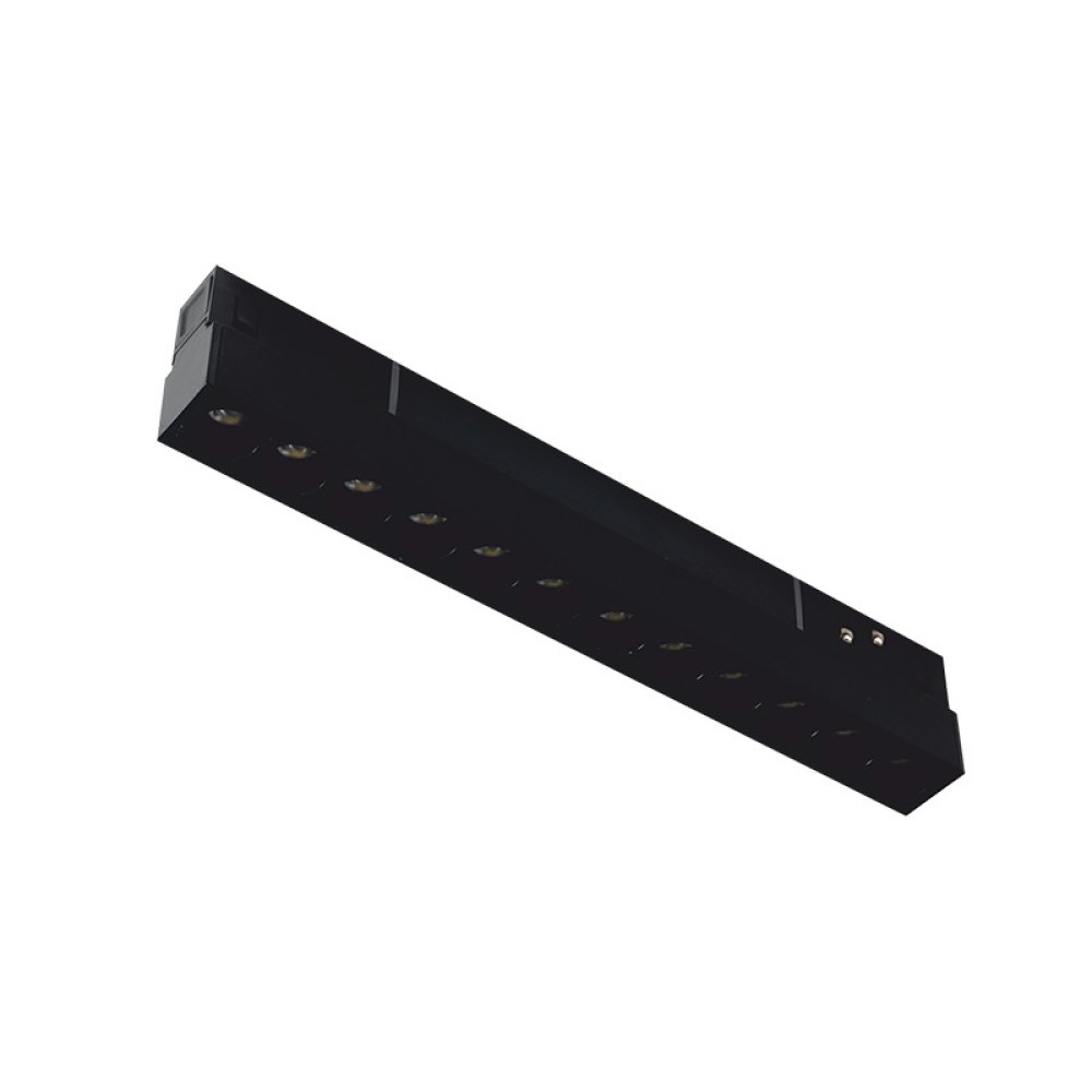 LED ΜΑΓΝΗΤΙΚΟ ΓΡΑΜΜΙΚΟ ΦΩΤΙΣΤΙΚΟ 48V DC 12W 4000K 1080LM 36° OSRAM Ra90 L220mm ΜΑΥΡΟ