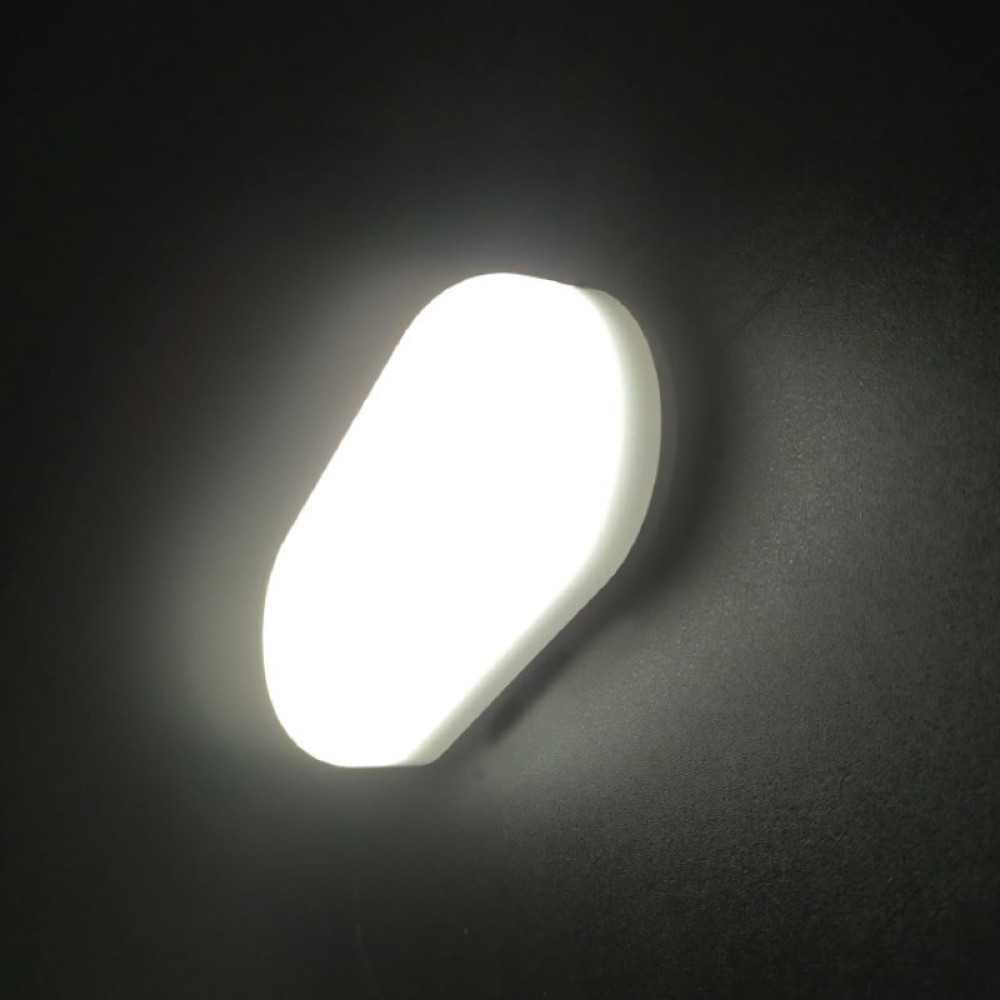 LED PC WHITE WALL LUMINAIRE 230V AC IP66 12W 1070lm 4000K 180° Ra80