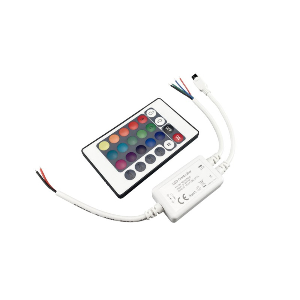 RGB LED ΕΛΕΓΚΤΗΣ 6A 12V DC 72W &amp; 24V DC 144W ΜΕ ΤΗΛΕΧΕΙΡΙΣΤΗΡΙΟ