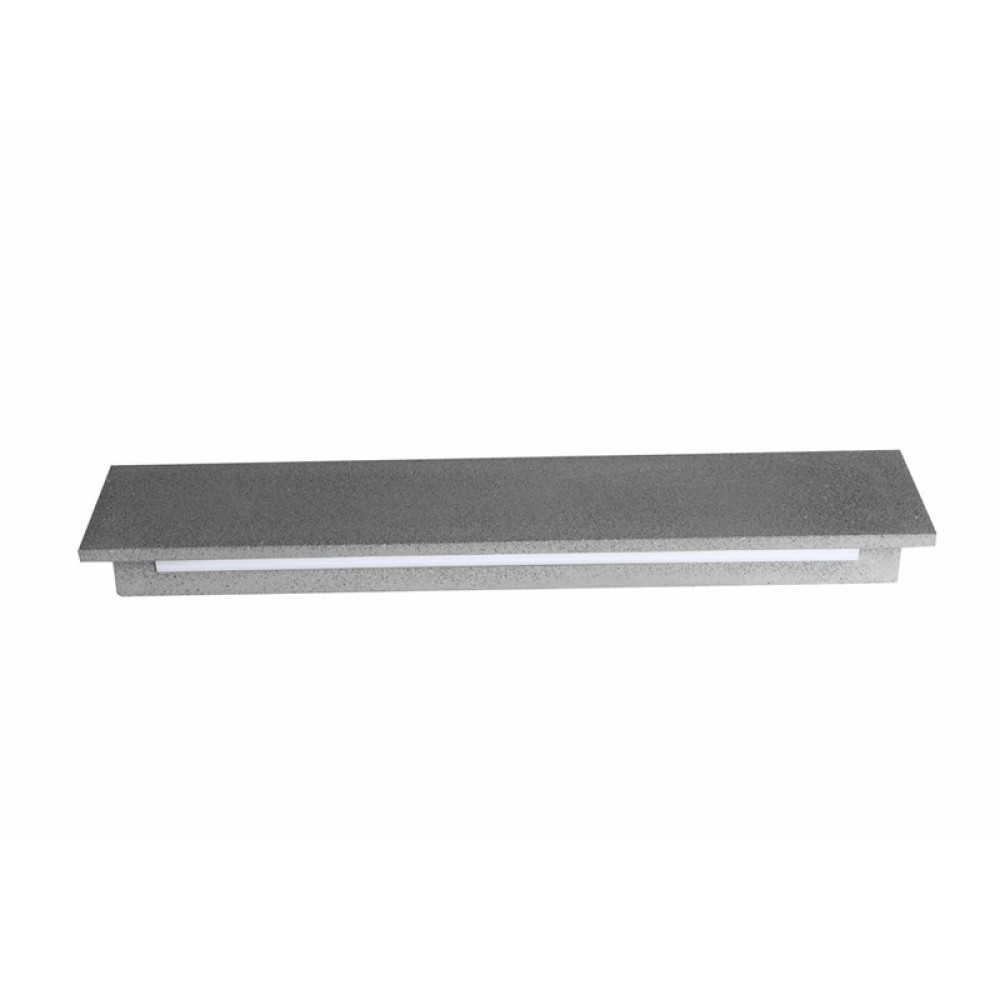 ΕΠΙΤΟΙΧΟ ΓΡΑΜΜΙΚΟ ΦΩΤΙΣΤΙΚΟ LED SMD 12W 660LM 230V AC 3000K RA80 IP65 30.000HRS ΜΑΥΡΟ ΤΣΙΜΕΝΤΟ