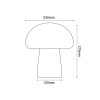 LED SMD POST LUMINAIRE 10W 850LM 230V AC 3.000K RA80 IP65 30.000HRS WHITE CEMENT