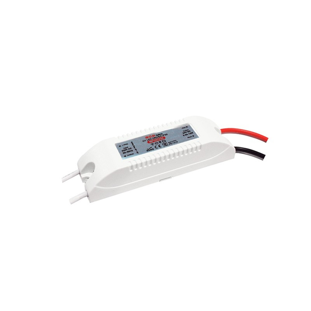 ΜΙΝΙ ΠΛΑΣΤΙΚΟ CV LED DRIVER 12W 230V AC24V DC 0.5A IP20 ΜΕ ΚΑΛΩΔΙΑ