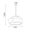 ΚΡΕΜΑΣΤΟ ΦΩΤΙΣΤΙΚΟ ACA LITHOS MP251029G ΓΚΡΙ 1XE27 60W