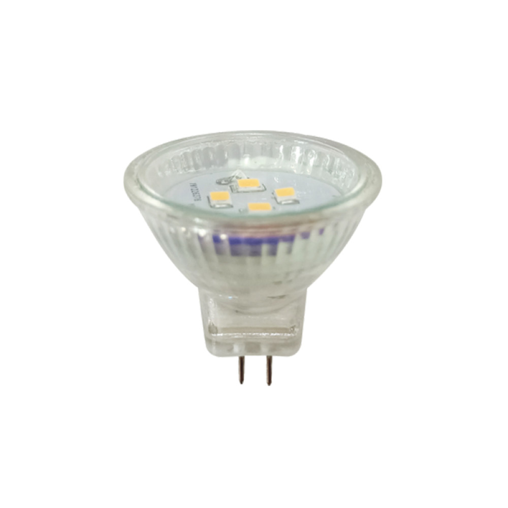 LED SMD ΓΥΑΛΙΝΟ 2,5W 3000K 12V AC/DC 200LM RA80 30000HRS 120° 1xG4