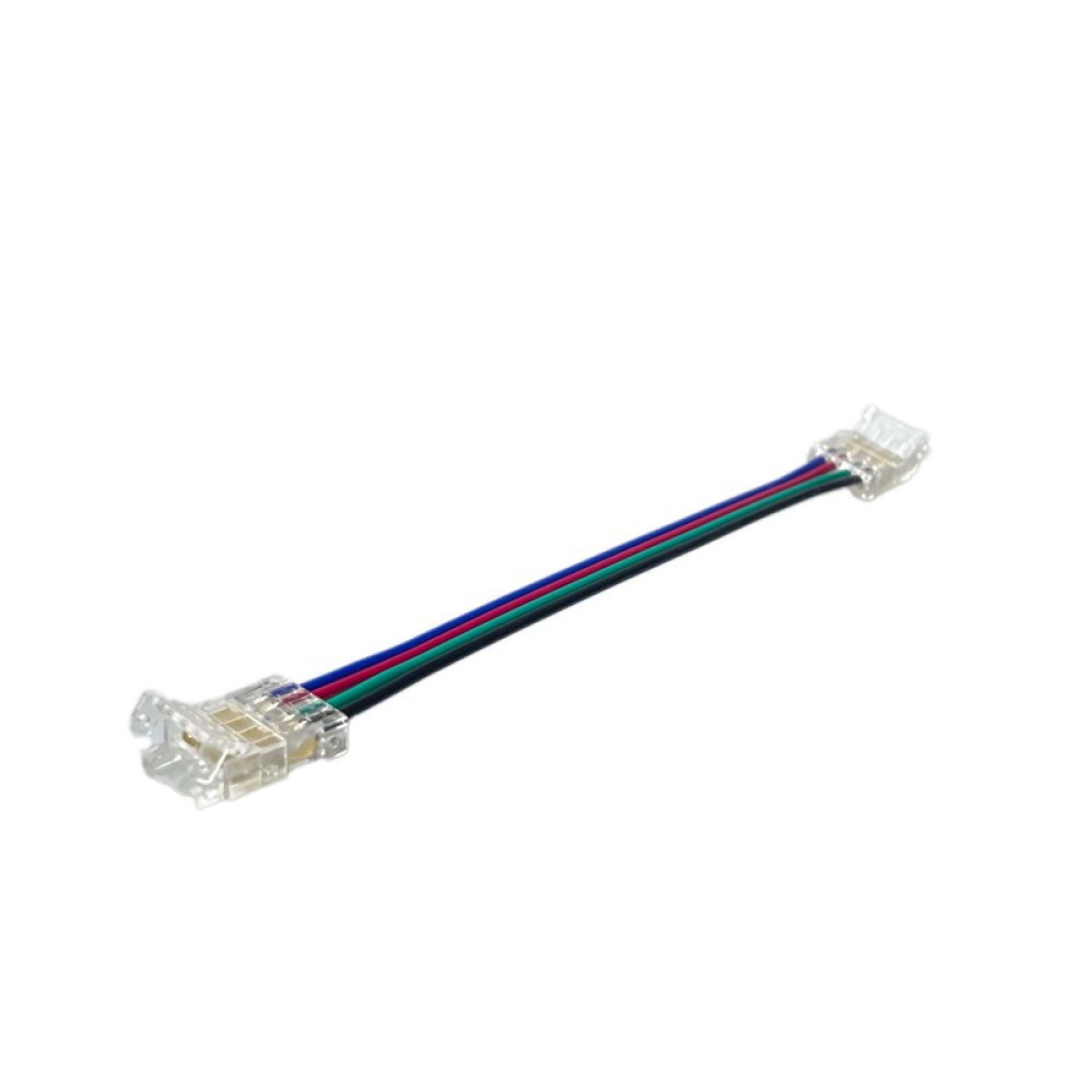 ΕΝΔΙΑΜΕΣΟΣ ΣΥΝΔΕΣΜΟΣ ΜΕ ΚΑΛΩΔΙΟ ΓΙΑ 10mm RGB 5050 ΛΩΡΙΔΑ LED SMD