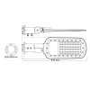 LED ΦΩΤΙΣΤΙΚΟ ΟΔΙΚΟΥ ΓΚΡΙ 230V AC 100W 4000K  14000LM140x90˚ CLASS I IP66