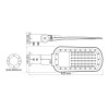 LED ΦΩΤΙΣΤΙΚΟ ΟΔΙΚΟΥ ΓΚΡΙ 230V AC 20W 4000K  2800LM 140x90˚ CLASS I IP66