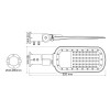 LED ΦΩΤΙΣΤΙΚΟ ΟΔΙΚΟΥ ΓΚΡΙ 230V AC 40W 4000K  5600LM 140x90˚ CLASS I IP66