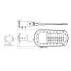 LED ΦΩΤΙΣΤΙΚΟ ΟΔΙΚΟΥ ΓΚΡΙ 230V AC 60W 4000K  8400LM 140x90˚ CLASS I IP66