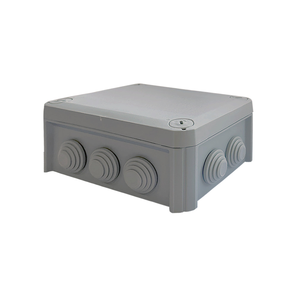 150x115x65mm ΕΠΙΤΟΙΧΟ ΚΟΥΤΙ  ΔΙΑΚΛΑΔΩΣΗΣ ΚΑΛΩΔΙΩΝ,ΓΚΡΙ ΧΡΩΜΑΤΟΣ 10 ΔΙΟΔΙΩΝ IP66 RAL 7035