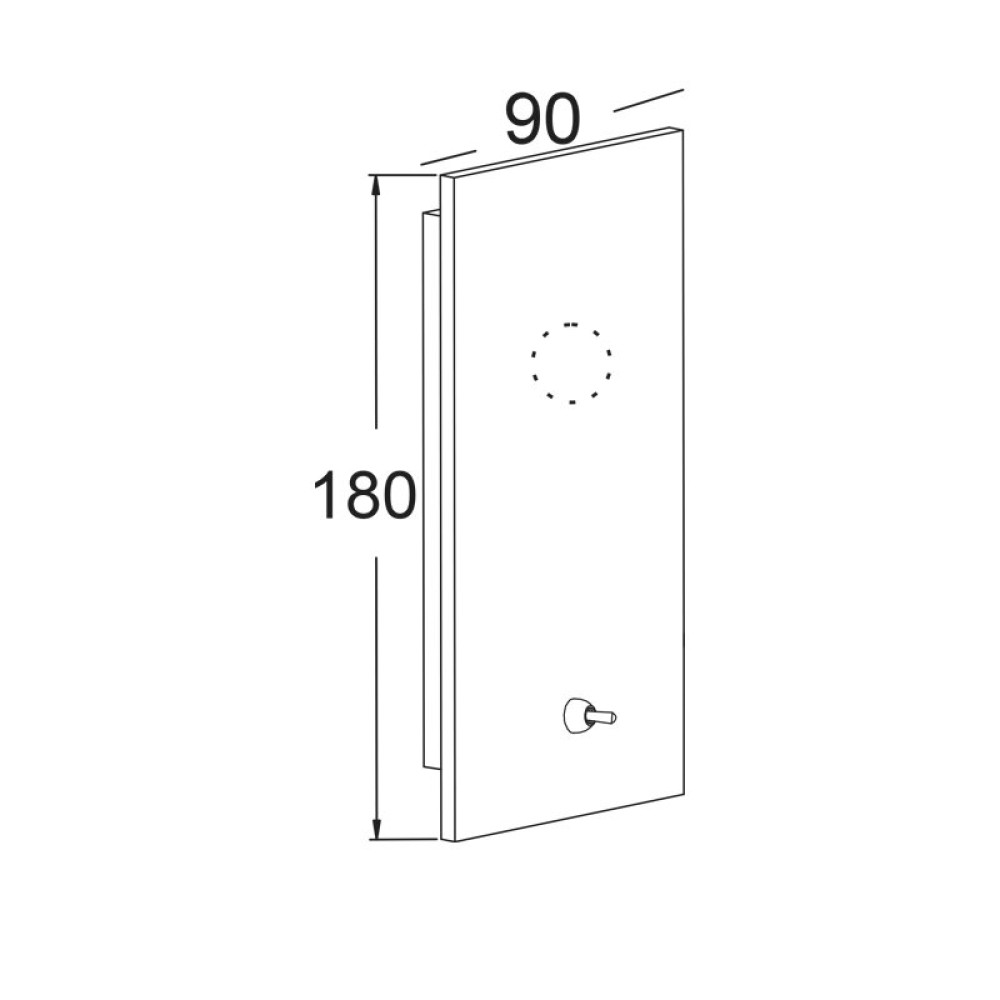 NETTO ΒΑΣΗ ΑΠΛΙΚΑΣ ΧΡΩΜΙΟΥ ΜΕΤΑΛΛΙΚΗ LED 3W 3200K 210Lm &amp; ΣΥΜΒΑΤΙΚΟ 1ΧΕ27 IP20 90Χ180mm