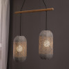 ΚΡΕΜΑΣΤΟ Φ/Σ 2ΧΕ27 RATTAN+ΞΥΛΟ 60X20XH120CM COCONUT