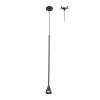 Κρεμαστό Φωτιστικό LED ACA Esthetic OKN5012PBK Αμμώδες Μαύρο 5W 3000K 440lm