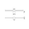 Επιτοίχιο Φωτιστικό LED ACA Leaf OKN9600AW6BK Αμμώδες Μαύρο 10W 3000K 410lm
